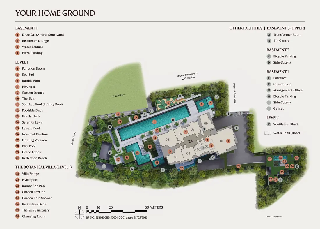 Upperhouse At Orchard Boulevard site plan